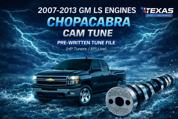 2007-2013 Chevy Silverado / Sierra 4.8 5.3 6.2L Chopacabra Cam Tune File | Texas Speed Chopacabra Pre-Written Tune (HP Tuners / EFI Live Required)