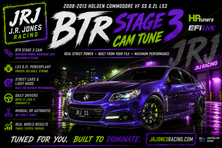 2008-2013 Holden Commodore VF SS LS3 BTR Stage 3 Cam Tune