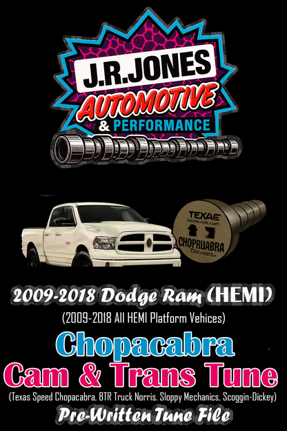 2009-2018 Dodge Ram (All HEMI Platform Vehicles) | Chopacabra Cam, and Others Pre-Written Tune Files (HP Tuners Required)