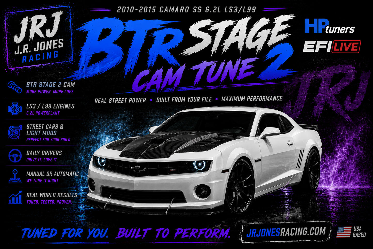 2010-2015 Camaro SS LS3/L99 BTR Stage 2 Cam Tune