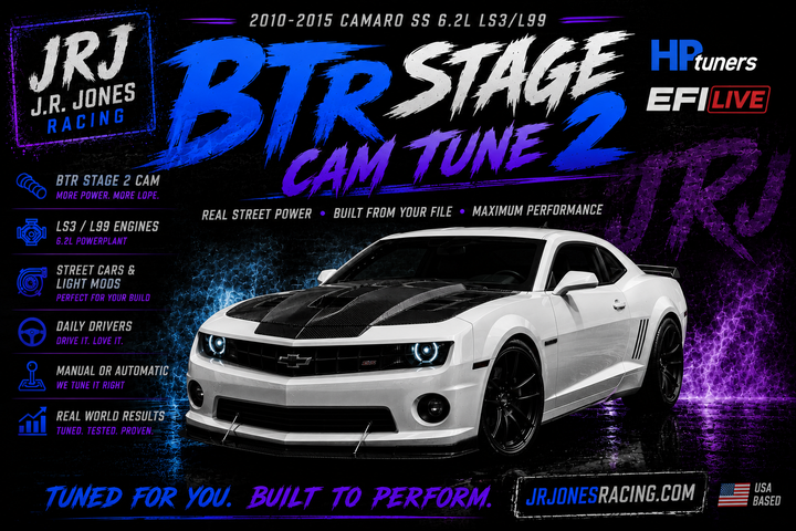 2010-2015 Camaro SS LS3/L99 BTR Stage 2 Cam Tune