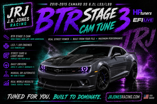 2010-2015 Camaro SS LS3/L99 BTR Stage 3 Cam Tune HP Tuners / EFI Live