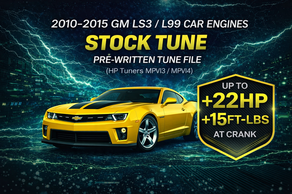 2010–2015 LS3 L99 Camaro SS Custom Tune File (Stock & Cam Tune – Stage 1–2 | HP Tuners Remote Tune)
