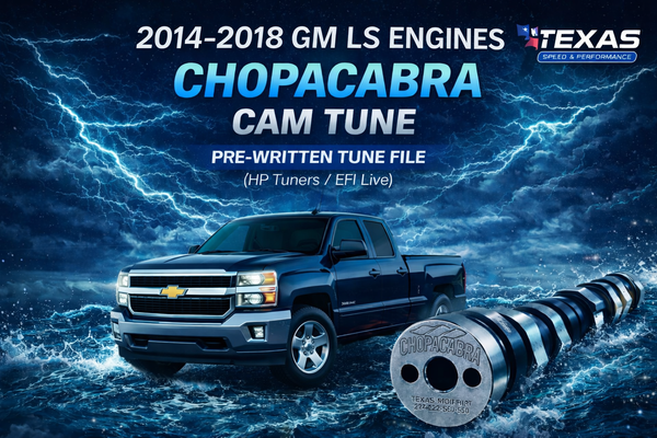 2014-2018 Chevy Silverado / Sierra 5.3 6.2L Chopacabra Cam Tune File | Texas Speed Chopacabra Pre-Written Tune (HP Tuners / EFI Live Required .hpt .ctz)