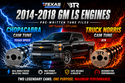 2014–2018 Chevy Silverado / GMC Sierra (4.8L, 5.3L, 6.2L ETC | Chopacabra, BTR & Truck Norris Cam Pre-Written Tune Files (HP Tuners Required)