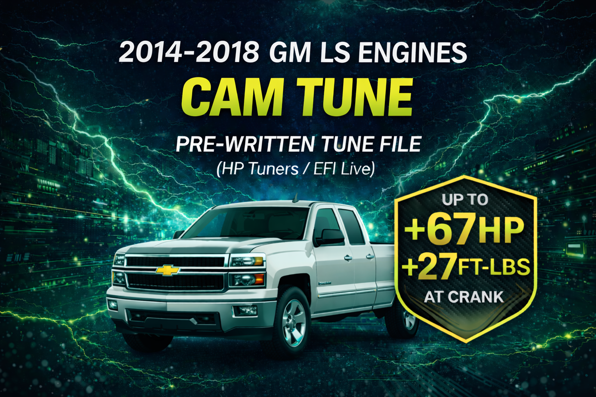2014–2018 Chevy Silverado / GMC Sierra (4.8L, 5.3L, 6.2L ETC | Chopacabra, BTR & Truck Norris Cam Pre-Written Tune Files (HP Tuners Required)