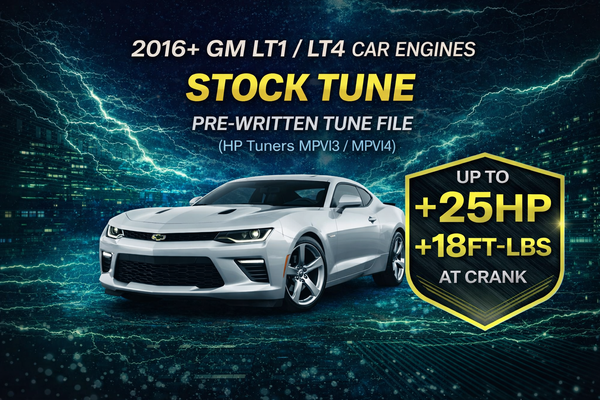 2016+ Camaro SS / Corvette LT1 LT4 Custom Tune File (Stock & Cam Tunes – Stage 1–2 | HP Tuners MPVI3/MPVI4)