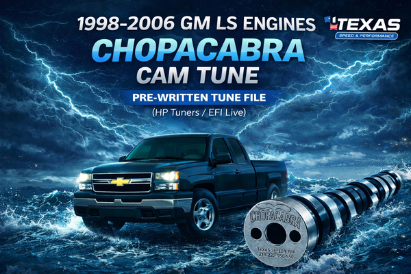1998–2006 Chevy Silverado / Sierra 4.8 5.3 6.0L Chopacabra Cam Tune File | Texas Speed Chopacabra Pre-Written Tune (HP Tuners / EFI Live Required)