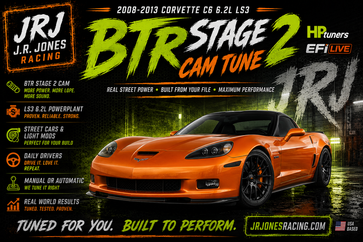 2008-2013 Corvette C6 LS3 BTR Stage 2 Cam Tune