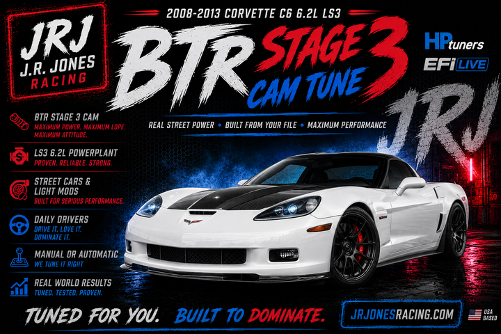 2008-2013 Corvette C6 LS3 BTR Stage 3 Cam Tune