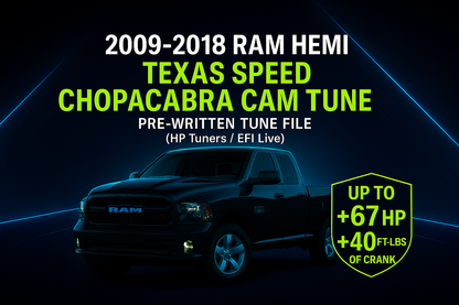 2009-2018 Dodge Ram (All HEMI Platform Vehicles) | Chopacabra Cam, and Others Pre-Written Tune Files (HP Tuners Required)