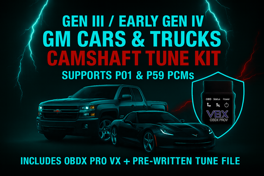 GM Camshaft Starter Tune Kit – Gen III / Gen IV (P01 & P59) | LS Droid and Pre-Written Tune File (Stock Tune, Texas Speed Chopacabra Tune, BTR Truck Norris Tune)