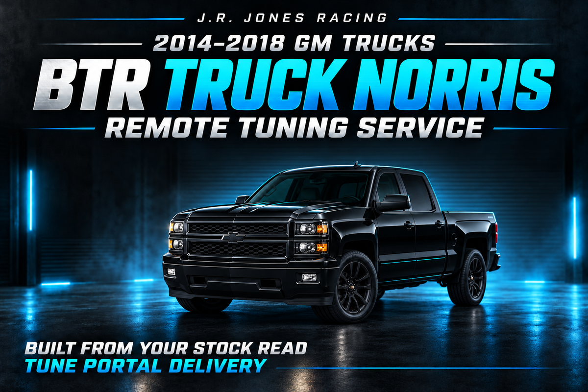 2014–2018 GM trucks BTR Truck Norris remote tuning service by J.R. Jones Racing