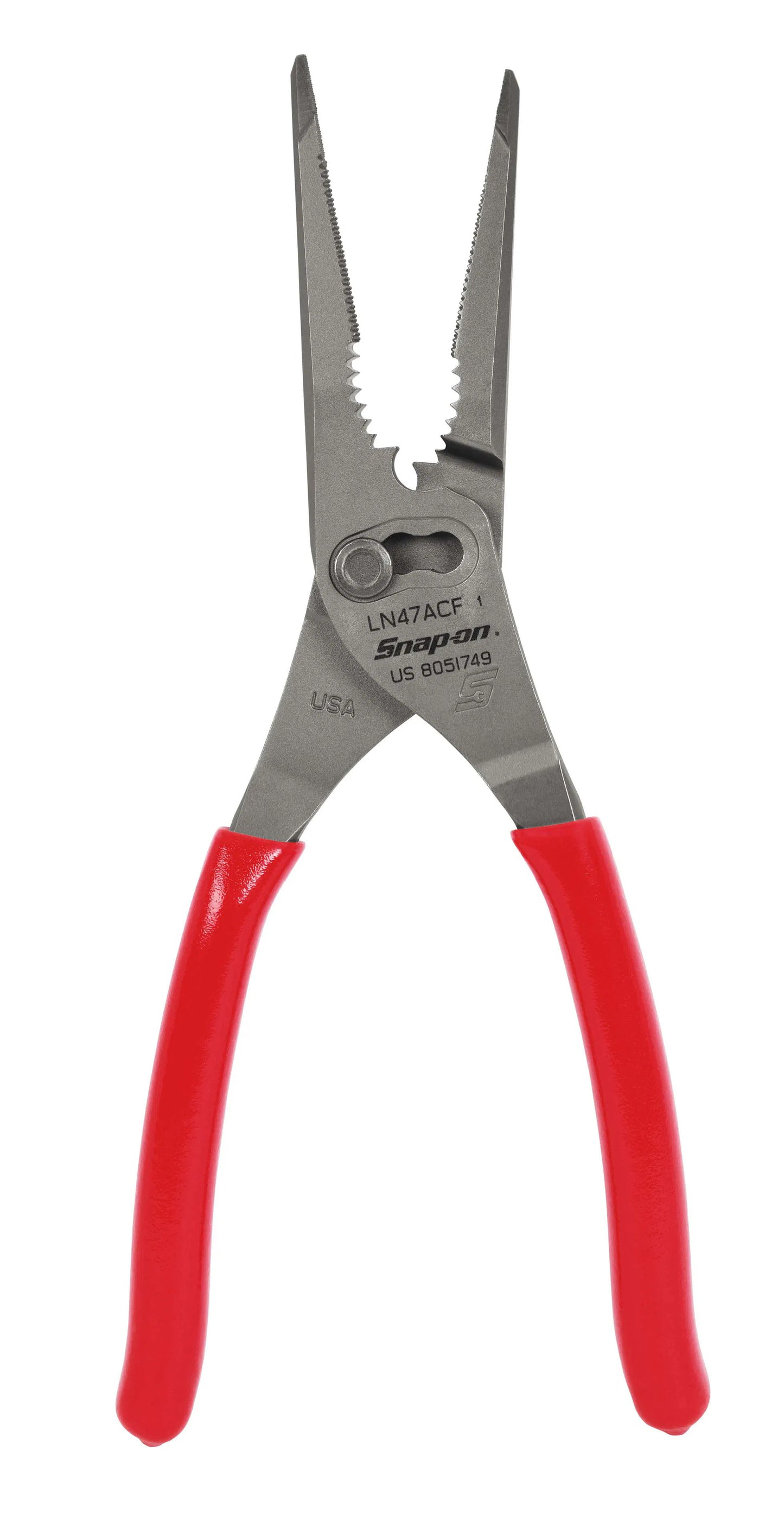 Snap-On 9" Talon Grip™ Long Nose Slip-Joint Pliers (Red) SKU: LN47ACF