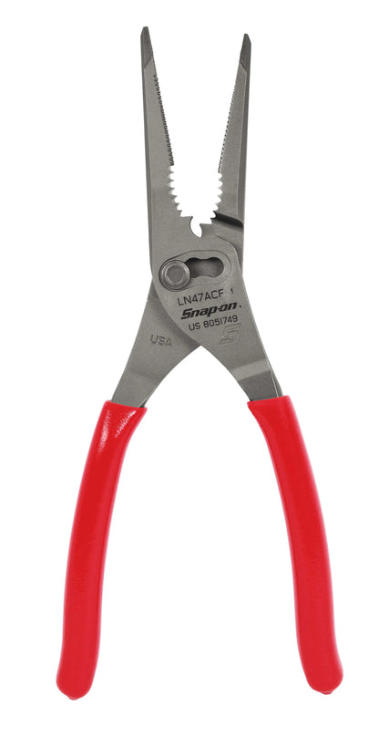 Snap-On 9" Talon Grip™ Long Nose Slip-Joint Pliers (Red) SKU: LN47ACF