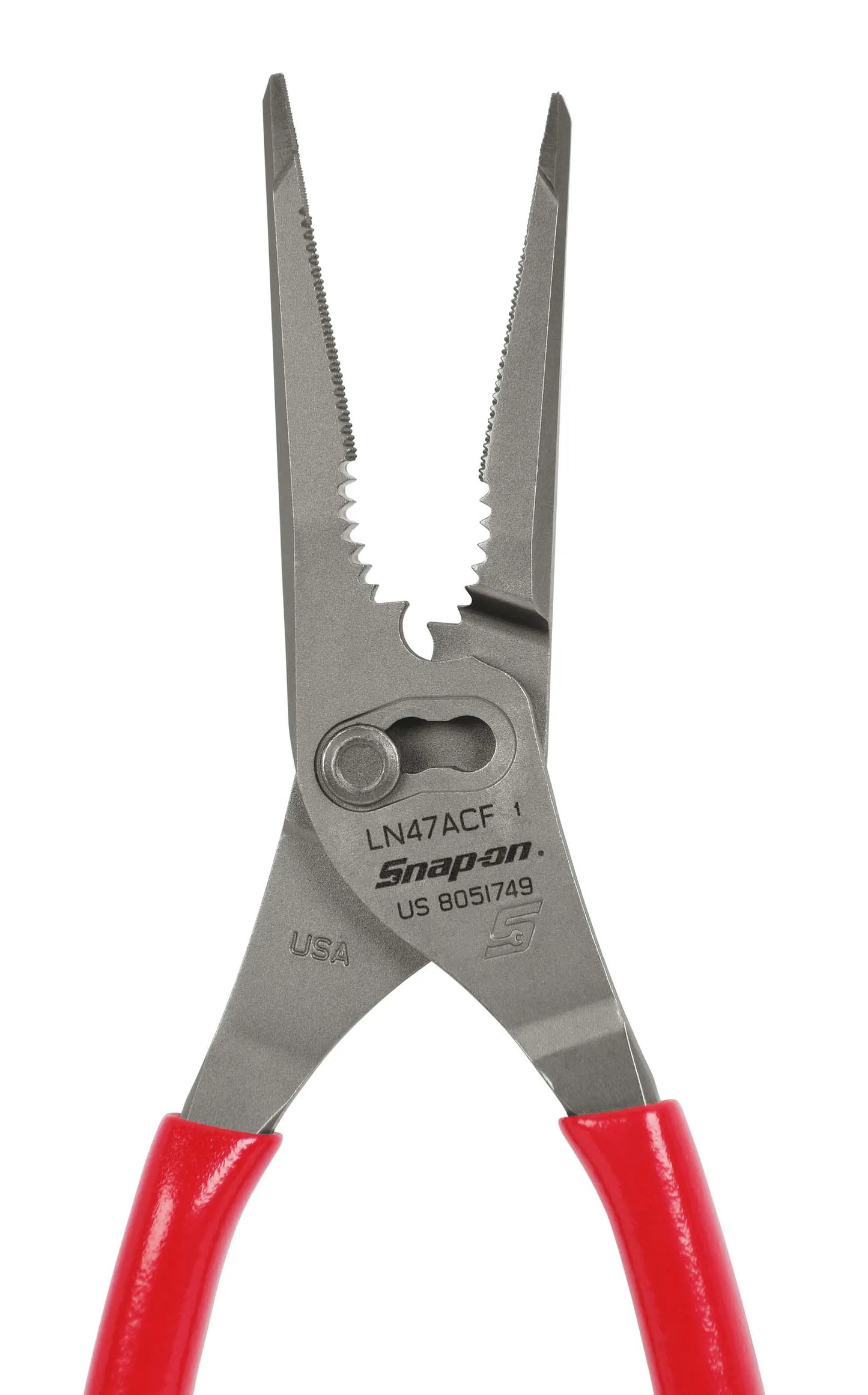 Snap-On 9" Talon Grip™ Long Nose Slip-Joint Pliers (Red) SKU: LN47ACF