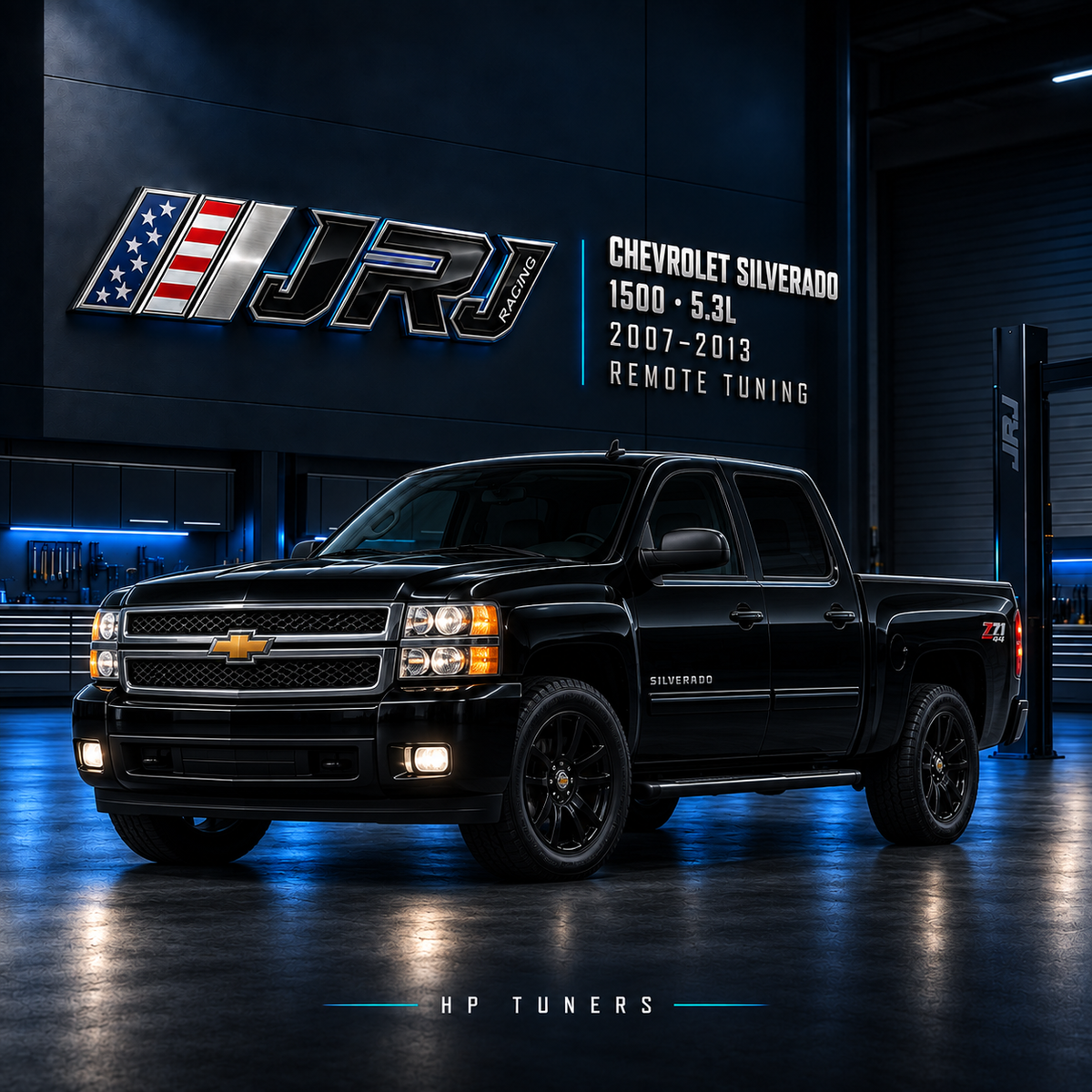 2007–2013 Chevrolet Silverado 1500 · 5.3L remote tuning — JRJ branded vehicle product artwork