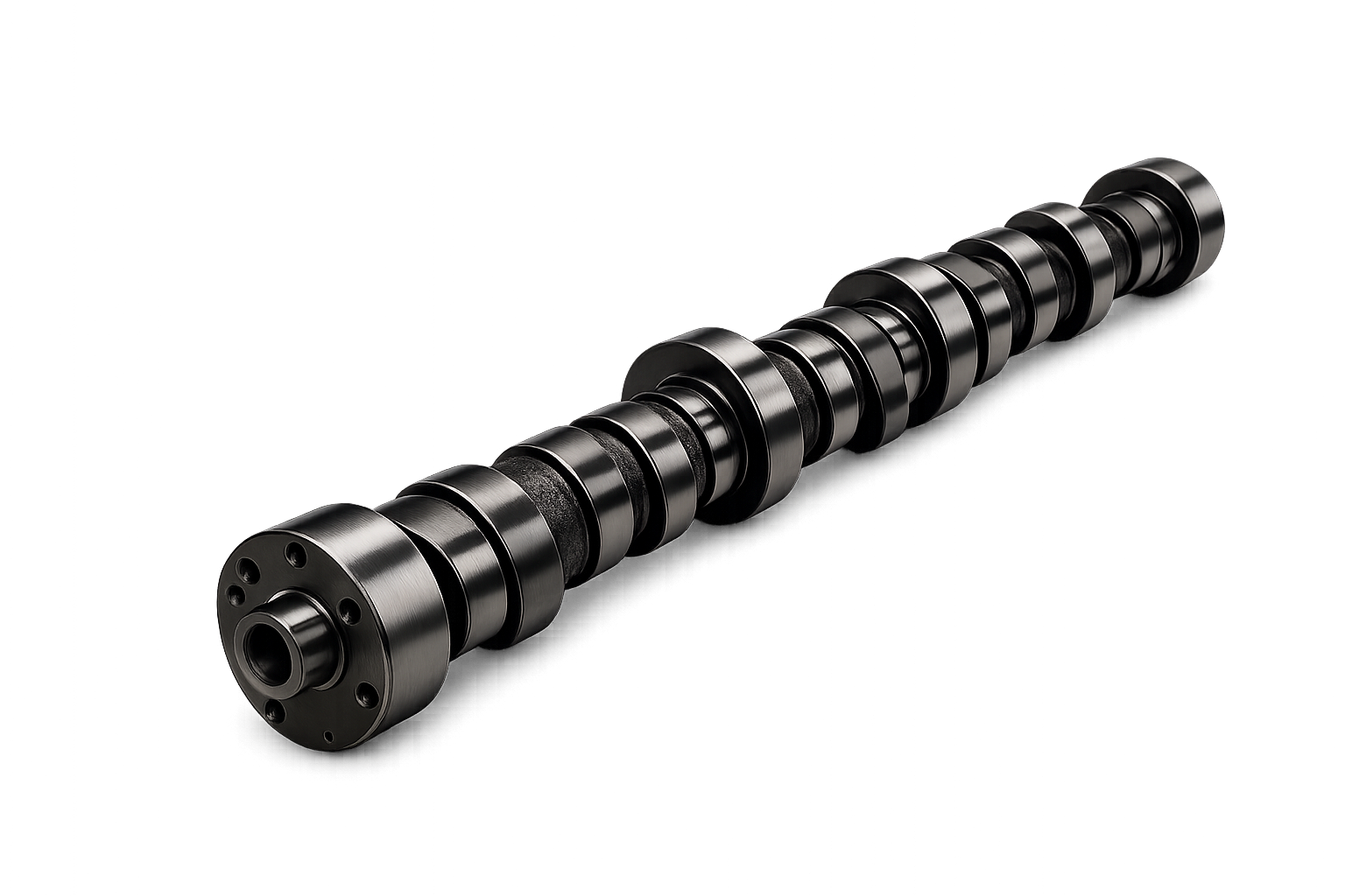 Illustrative camshaft, not a specific Stage 2 grind