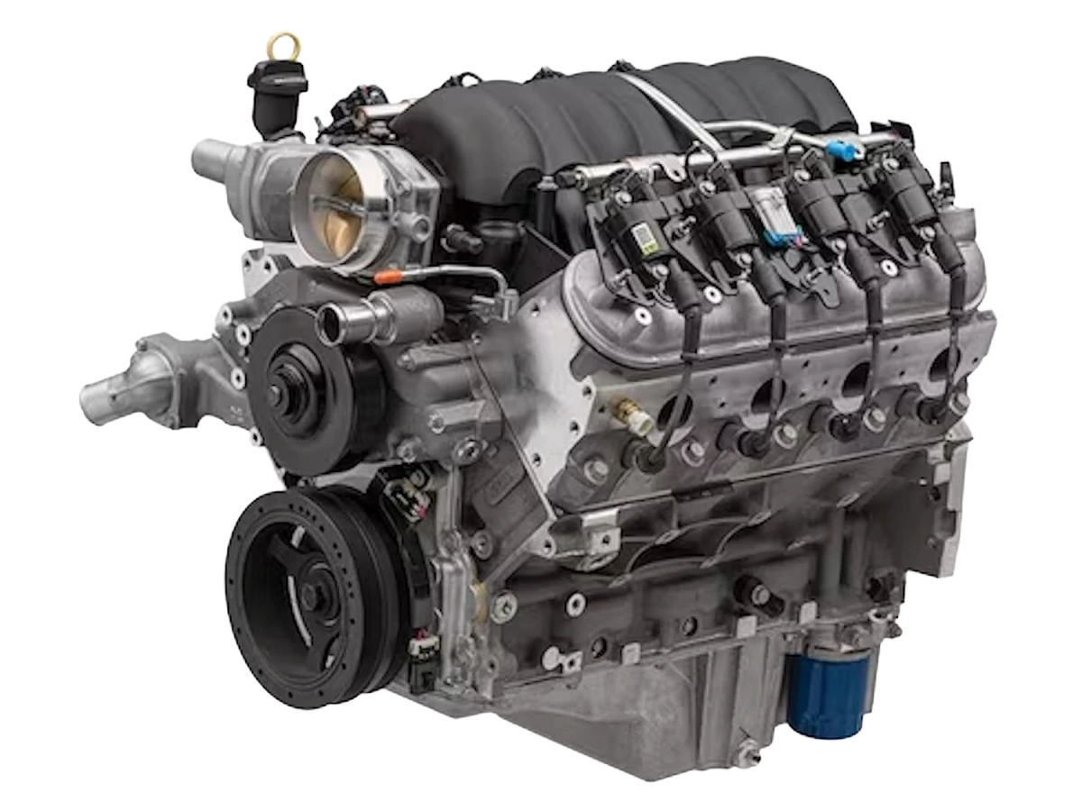 GM Gen IV LS engine illustrating one of the kit builder’s supported engine platforms